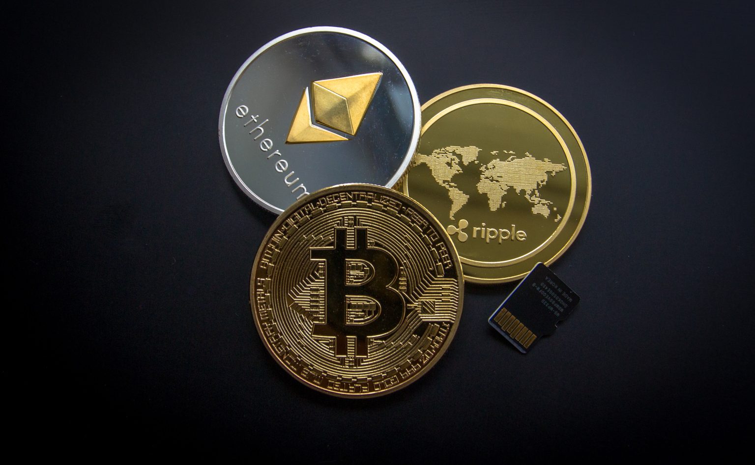 Illustratie van een digitale portemonnee voor het veilig opslaan van Ethereum-tokens en Ether-munten