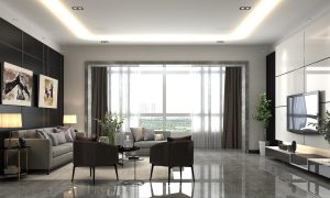 Gezellig interieur met warme elementen zoals elektrische deken en kussentjes voor een warmer huis